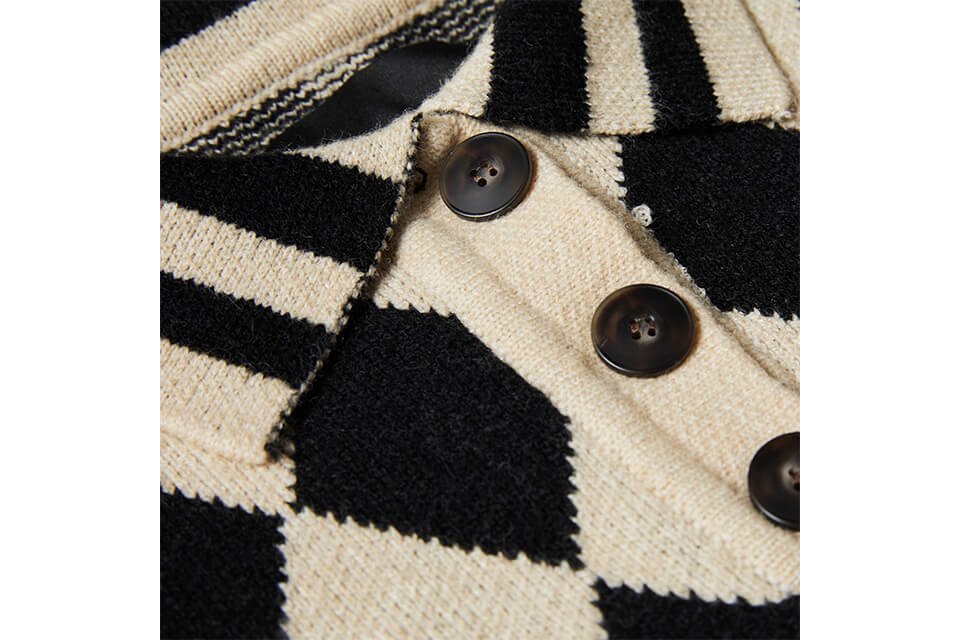AES 22 AW Argyle Check Long Sleeve Polo Shirt (3)