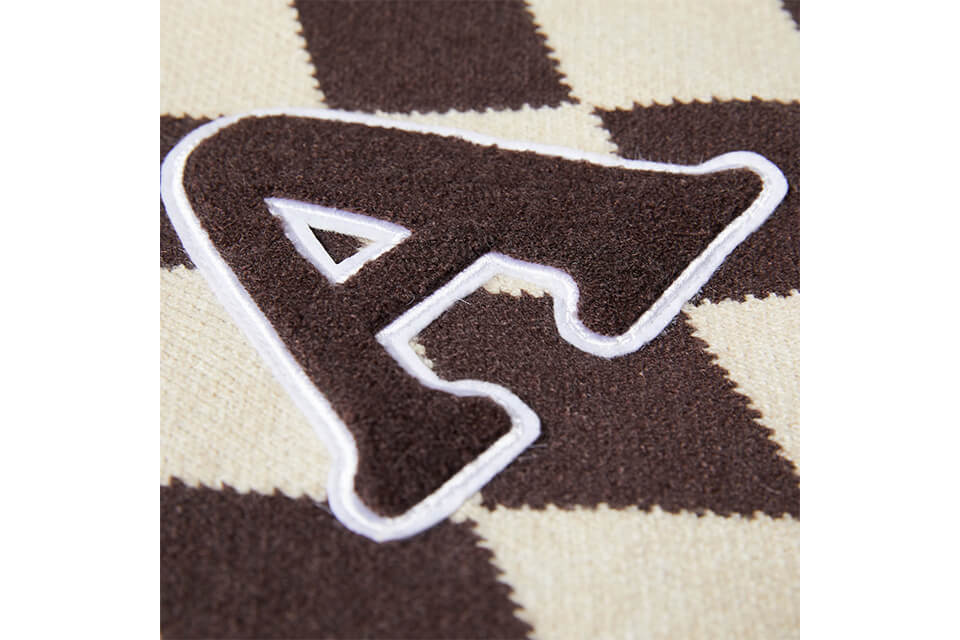 AES 22 AW Argyle Check Long Sleeve Polo Shirt (6)