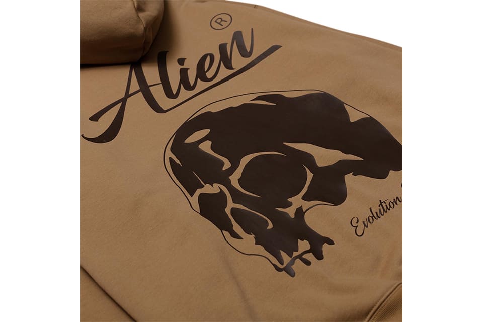 AES 22 AW Handwriting Skull Hoodie (6)