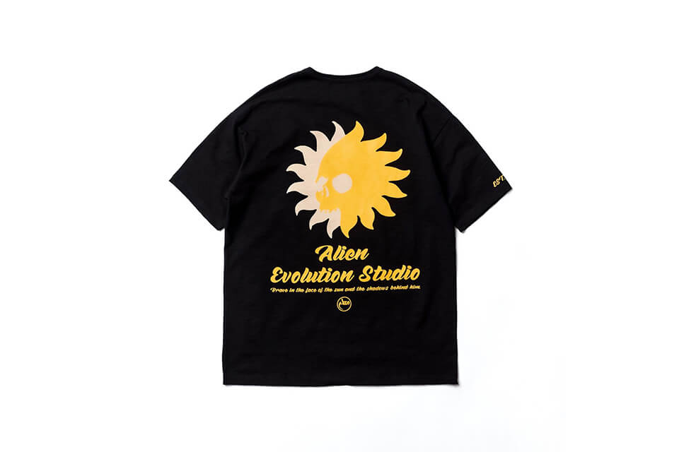 AES 22 AW Skull Sun Oversized Tee (2)