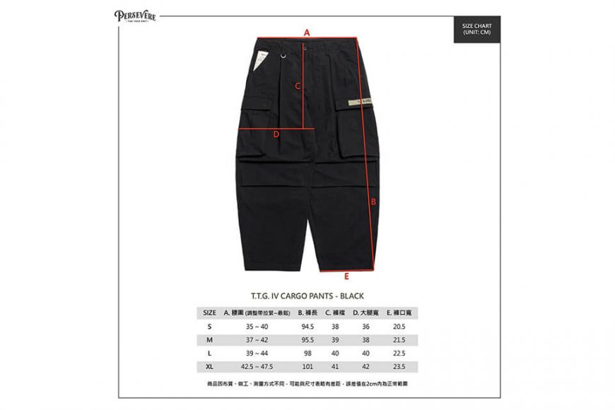 PERSEVERE 22 AW T.T.G. IV Cargo Pants (27)