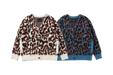 AES 22 AW Leopard Print V-Neck Knitted Cardigan (0)