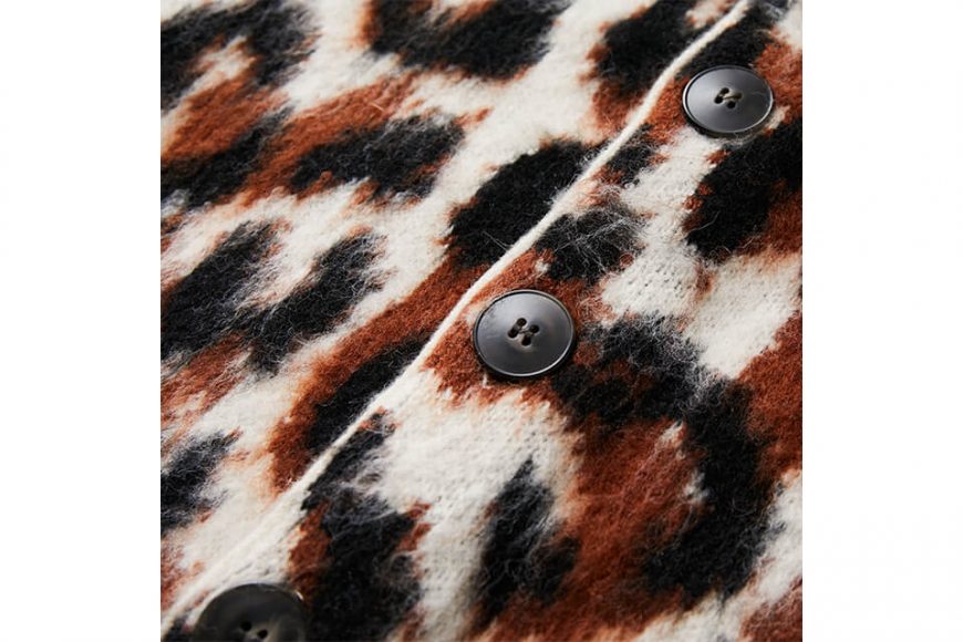 AES 22 AW Leopard Print V-Neck Knitted Cardigan (4)