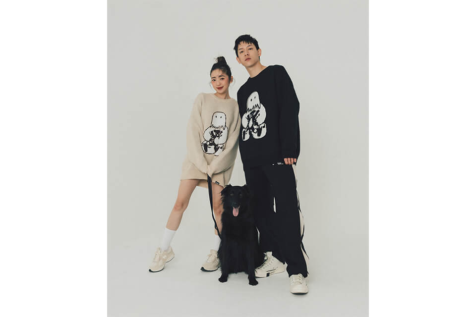 FORBIDDEN FRUIT® by AES 22 AW Snow Monster & Mix Oversized Sweater (1)