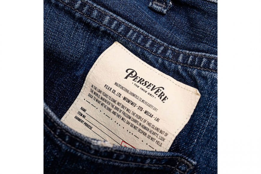 PERSEVERE 22 AW Heavy Stonewashed Selvedge Denim Jeans (19)