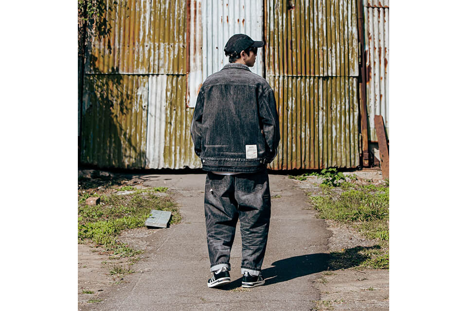 PERSEVERE 22 AW Heavy Stonewashed Spliced Denim Jacket (2)