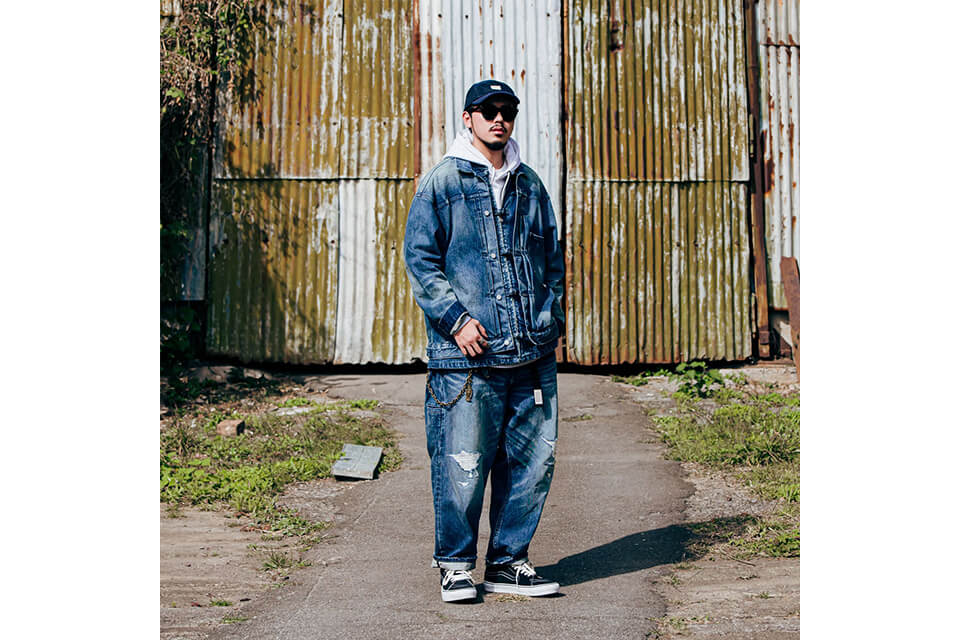 PERSEVERE 22 AW Heavy Stonewashed Spliced Denim Jacket (5)