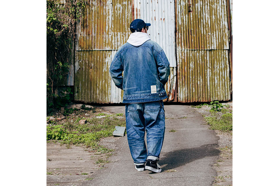 PERSEVERE 22 AW Heavy Stonewashed Spliced Denim Jacket (6)