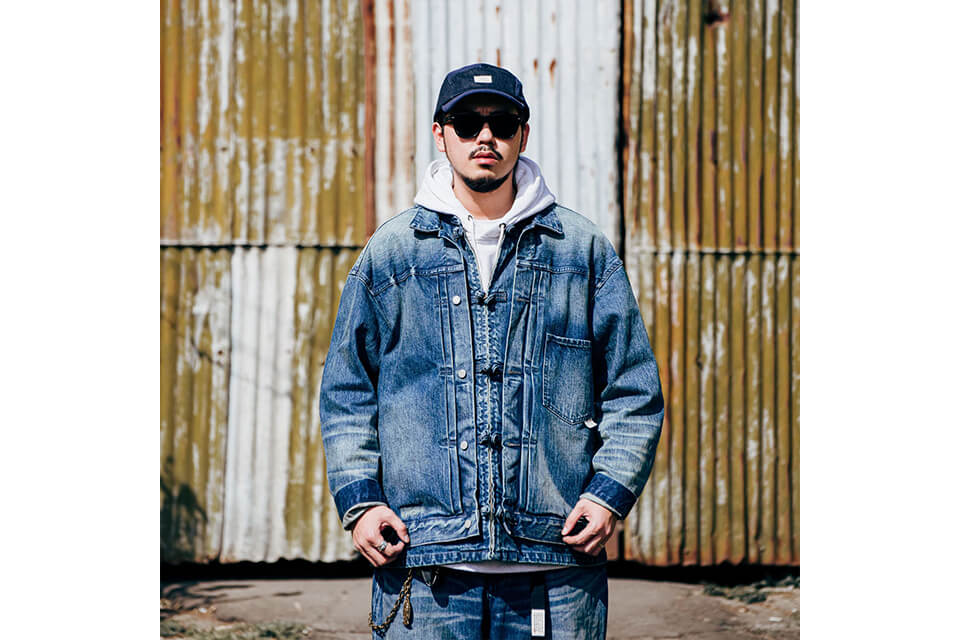 PERSEVERE 22 AW Heavy Stonewashed Spliced Denim Jacket (7)