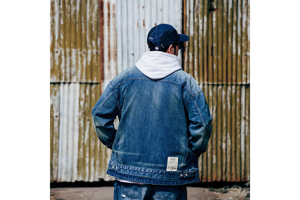 PERSEVERE 22 AW Heavy Stonewashed Spliced Denim Jacket (8)