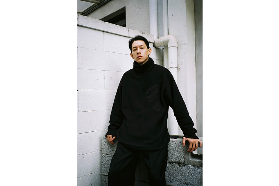 REMIX 22 AW Patch Pocket Fleece Turtle Neck (2)