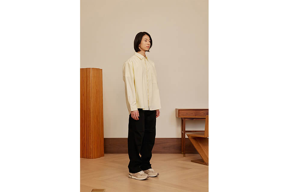 FrizmWORKS 23 SS Slub Cotton Two Tuck Pants (1)