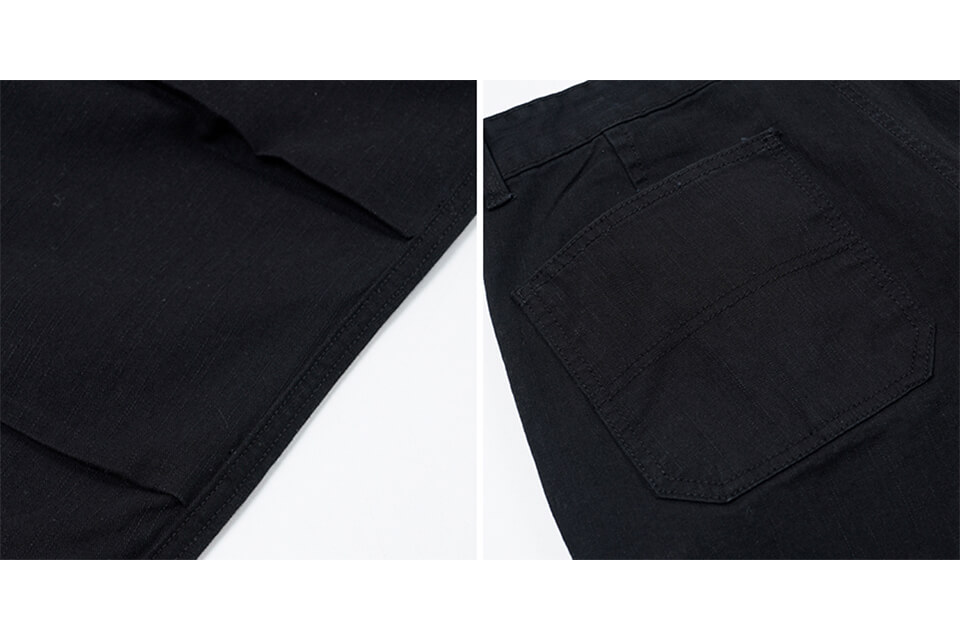 FrizmWORKS 23 SS Slub Cotton Two Tuck Pants (10)