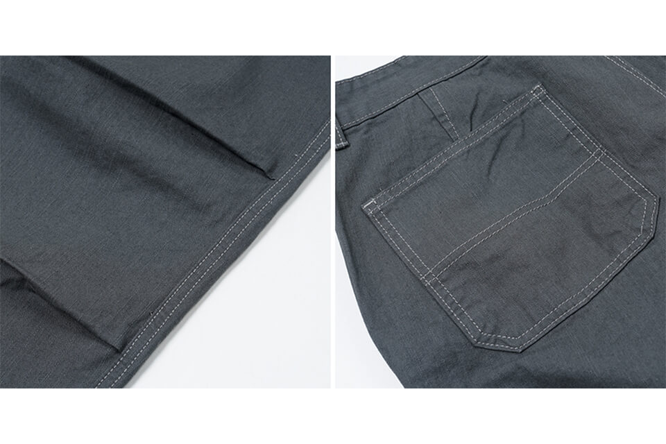 FrizmWORKS 23 SS Slub Cotton Two Tuck Pants (14)