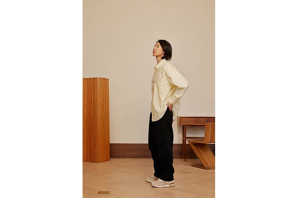 FrizmWORKS 23 SS Slub Cotton Two Tuck Pants (2)