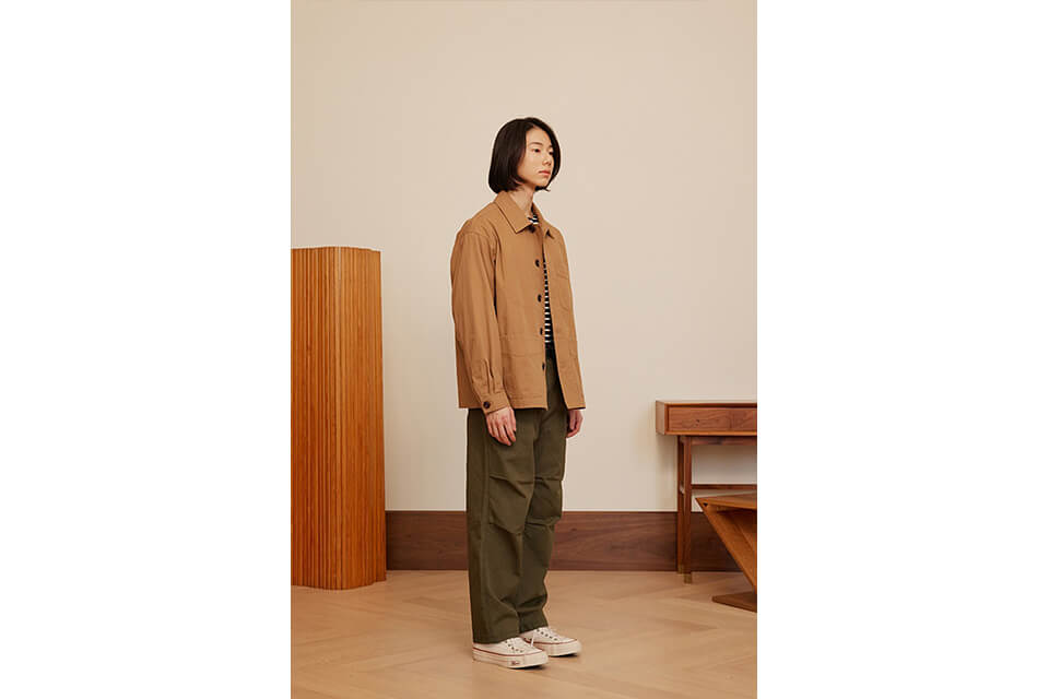 FrizmWORKS 23 SS Slub Cotton Two Tuck Pants (5)