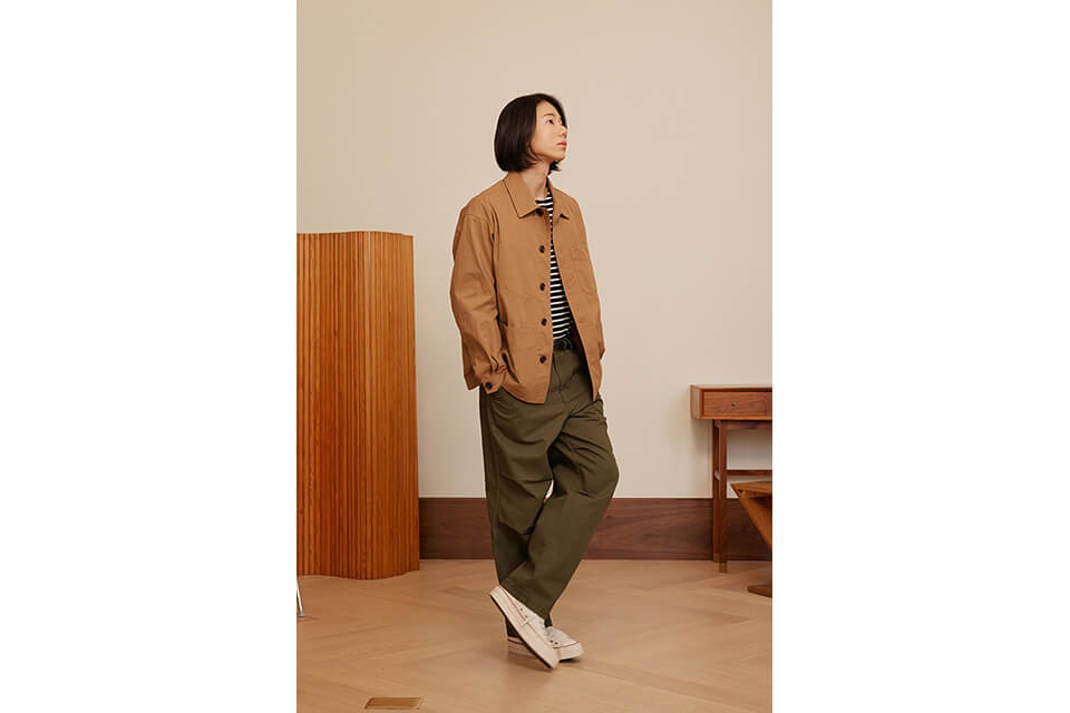 FrizmWORKS 23 SS Slub Cotton Two Tuck Pants (6)