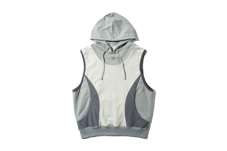 REMIX 22 AW Patchwork Sleeveless Hoodie (2)