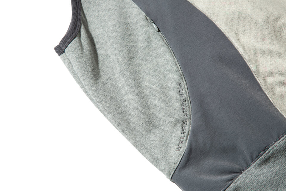 REMIX 22 AW Patchwork Sleeveless Hoodie (5)