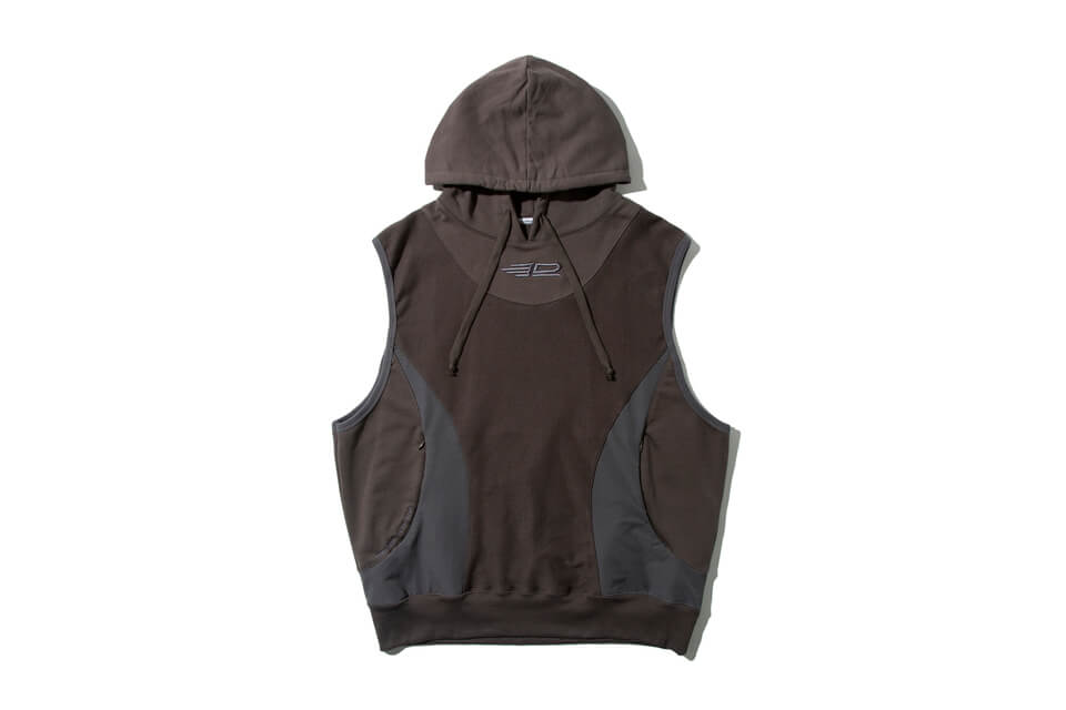 REMIX 22 AW Patchwork Sleeveless Hoodie (6)
