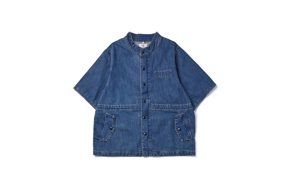SMG 23 SS Washed Denim Crop Parka (5)