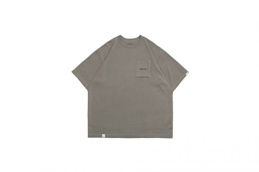 PERSEVERE 23 SS Hollow Font Classic Pocket T-Shirt (17)