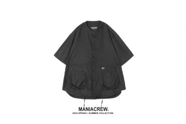 MANIA 23 SS Mandarin Collar Pocket Shirt (7)