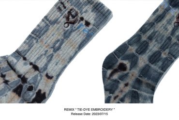 REMIX 23 SS Tie-Dye Wing Embroidery Socks (1)