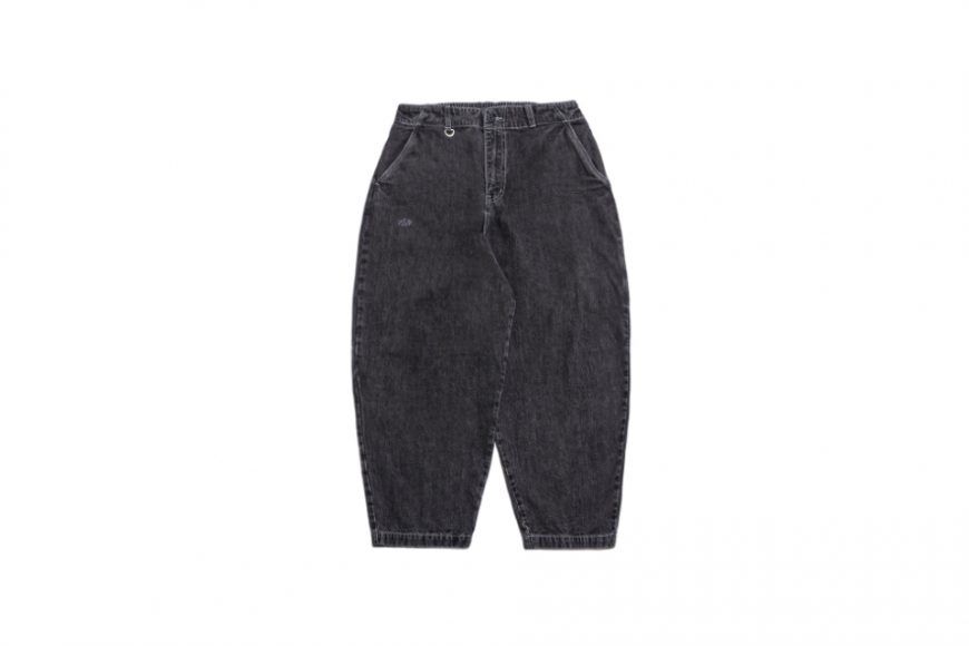 PERSEVERE 23 AW Enzyme-Stonewashed Tapered Jeans (20)