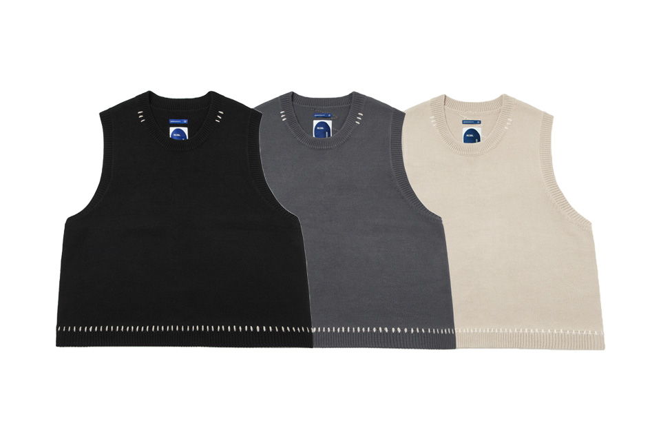 MELSIGN 23 AW Sound Wave Knit Vest (0)