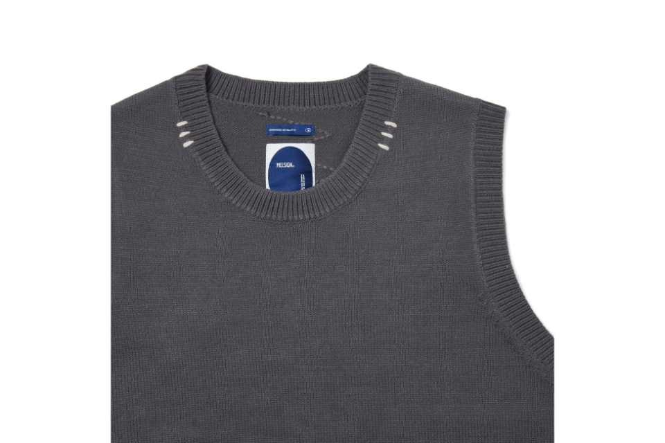 MELSIGN 23 AW Sound Wave Knit Vest (16)