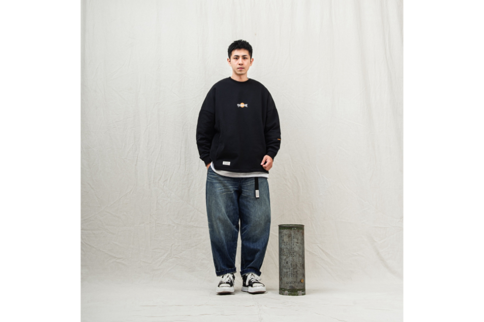 PERSEVERE 23 AW Rising Sun Classic Washed Sweatshirt (1)