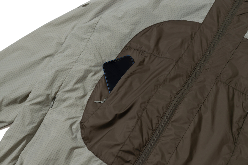 REMIX 23 AW W1 Check Zipped Windbreaker Jacket (9)