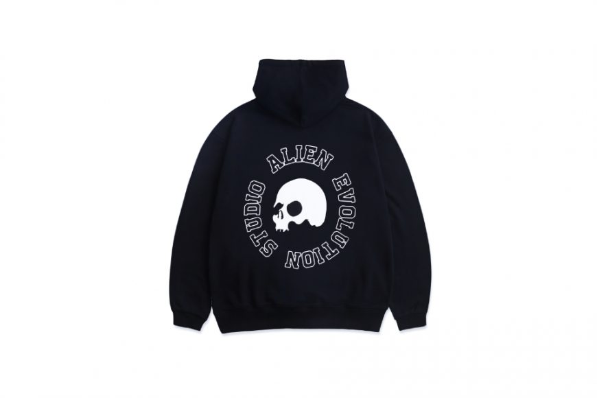 AES 23 AW Skull Logo Embroidered Hoodie (2)