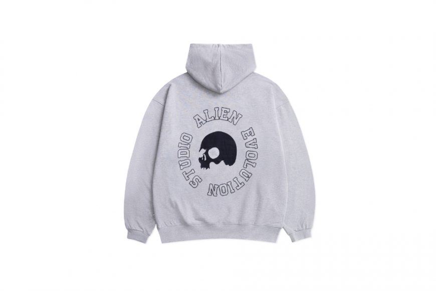 AES 23 AW Skull Logo Embroidered Hoodie (8)