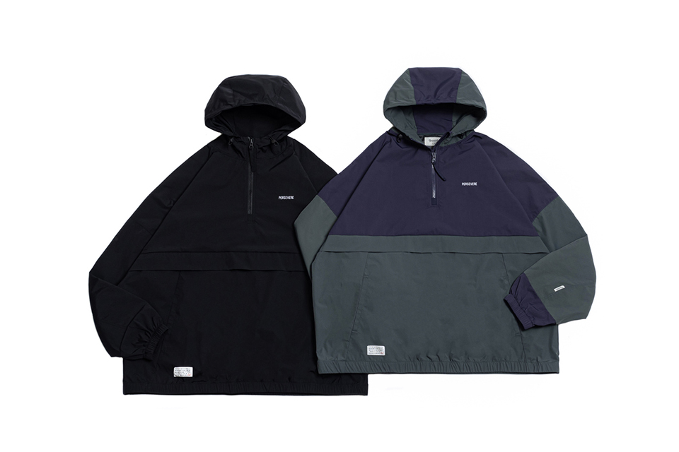 PERSEVERE 23 AW Laminating Water-Repellent Nylon Anorak (9)