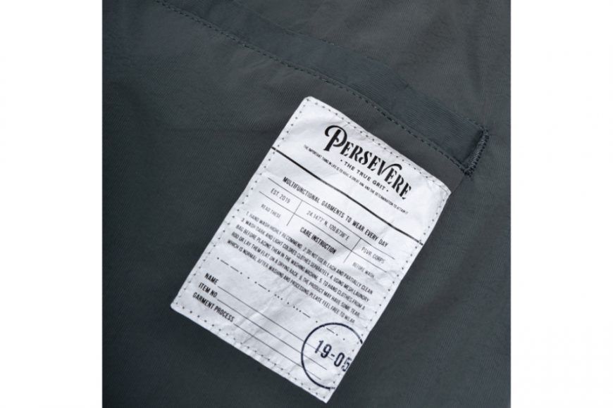 PERSEVERE 23 AW Laminating Water-Repellent Nylon Parachute Pants (24)