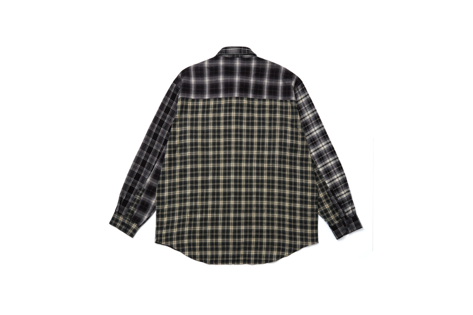 SMG 23 AW Patchwork LS Shirt (5)