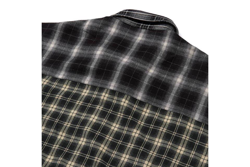 SMG 23 AW Patchwork LS Shirt (7)