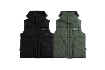 AES 23 AW Logo Printed Zip-Up Padder Puffer Vest (0)