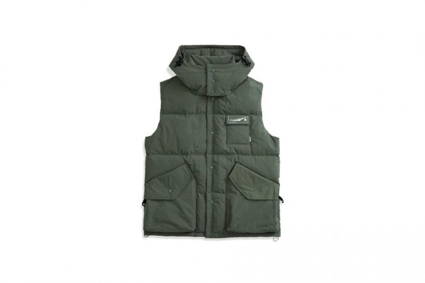 AES 23 AW Logo Printed Zip-Up Padder Puffer Vest (10)