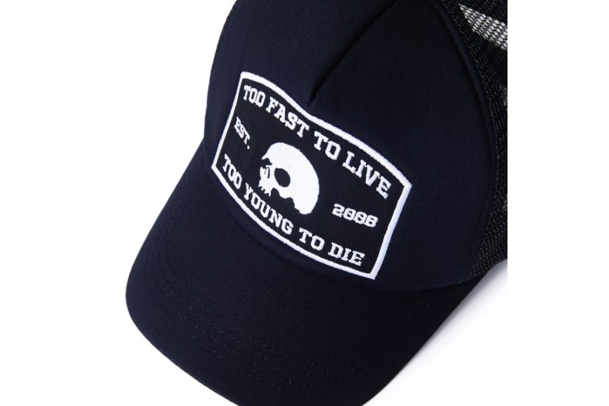 AES 23 AW Too Fast To Live Patch Trucker Hat (2)