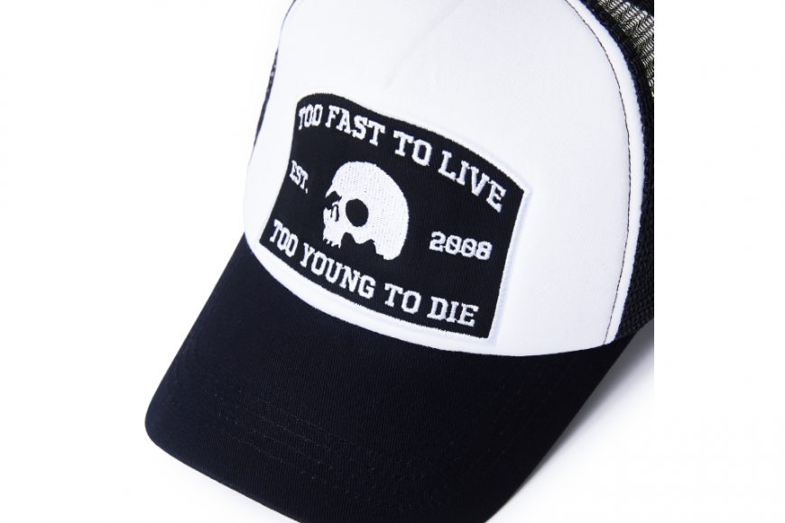 AES 23 AW Too Fast To Live Patch Trucker Hat (5)