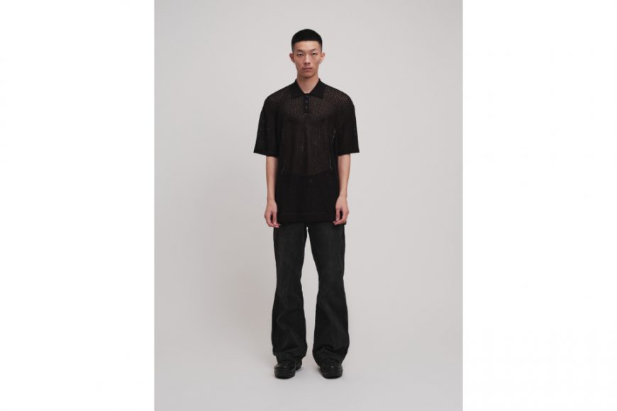 ANONYMOUS TALKING 23 AW Knit Polo Shirt (1)