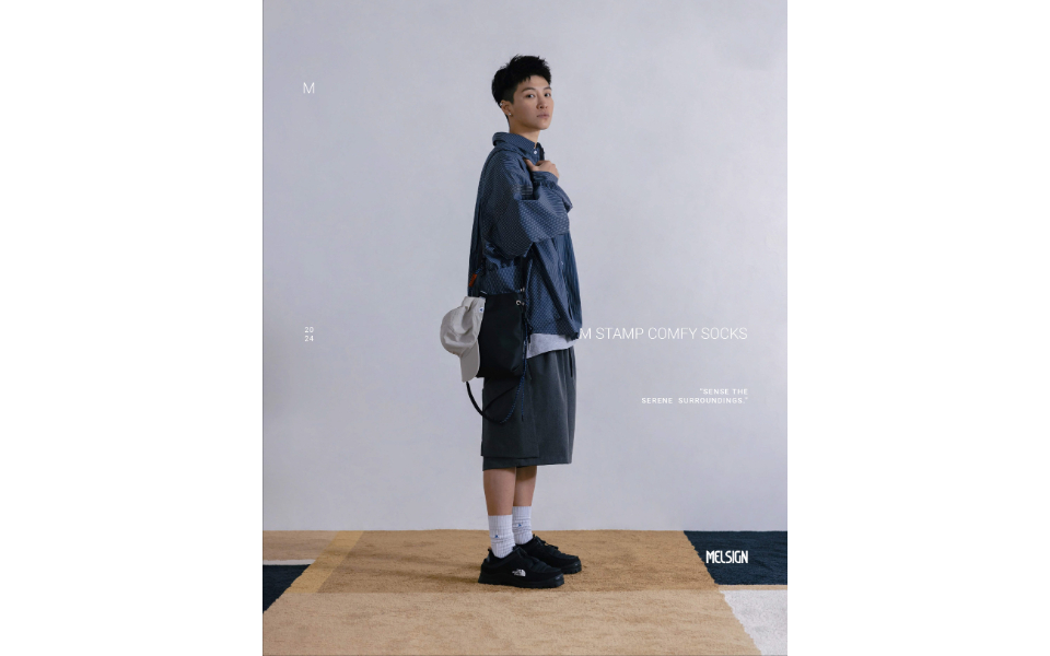 MELSIGN 24 SS M Stamp Comfy Socks (1)
