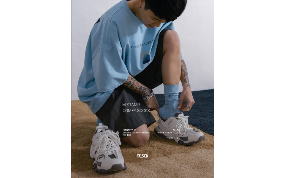MELSIGN 24 SS M Stamp Comfy Socks (8)
