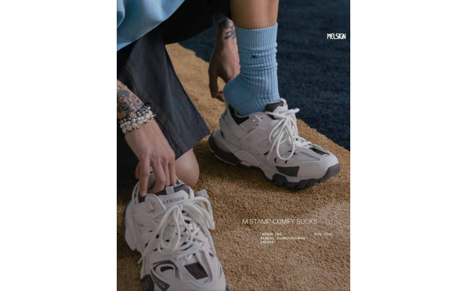 MELSIGN 24 SS M Stamp Comfy Socks (9)