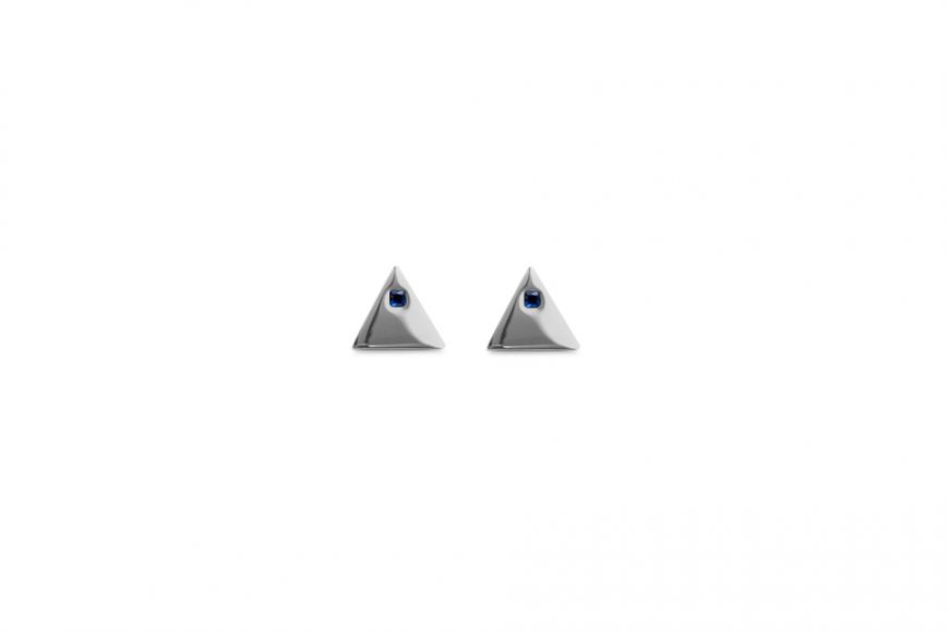 RECOVERY 三角幾何鋯石耳環 R-ER104 (2)