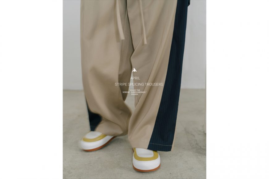 MELSIGN 24 SS April Stripe Splicing Trousers (9)