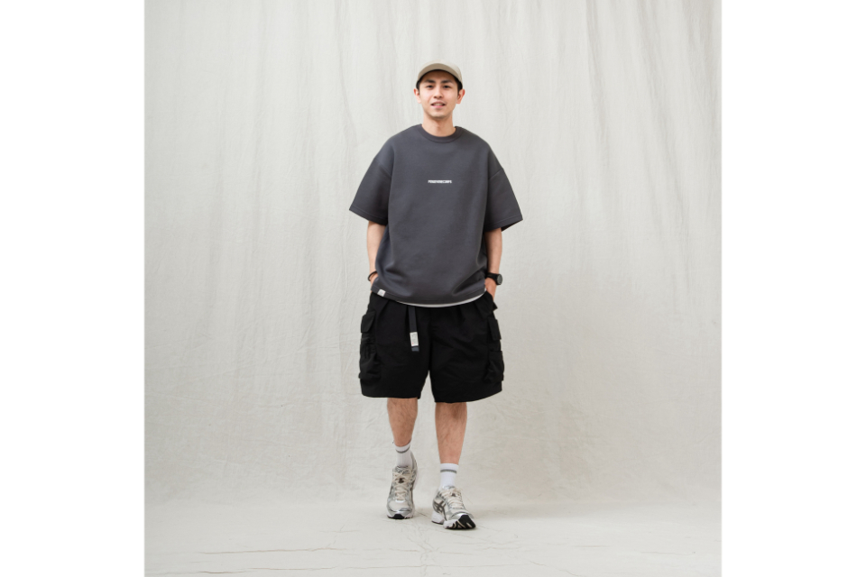 PERSEVERE 24 SS Water-Repellent Nylon Cargo Shorts (1)